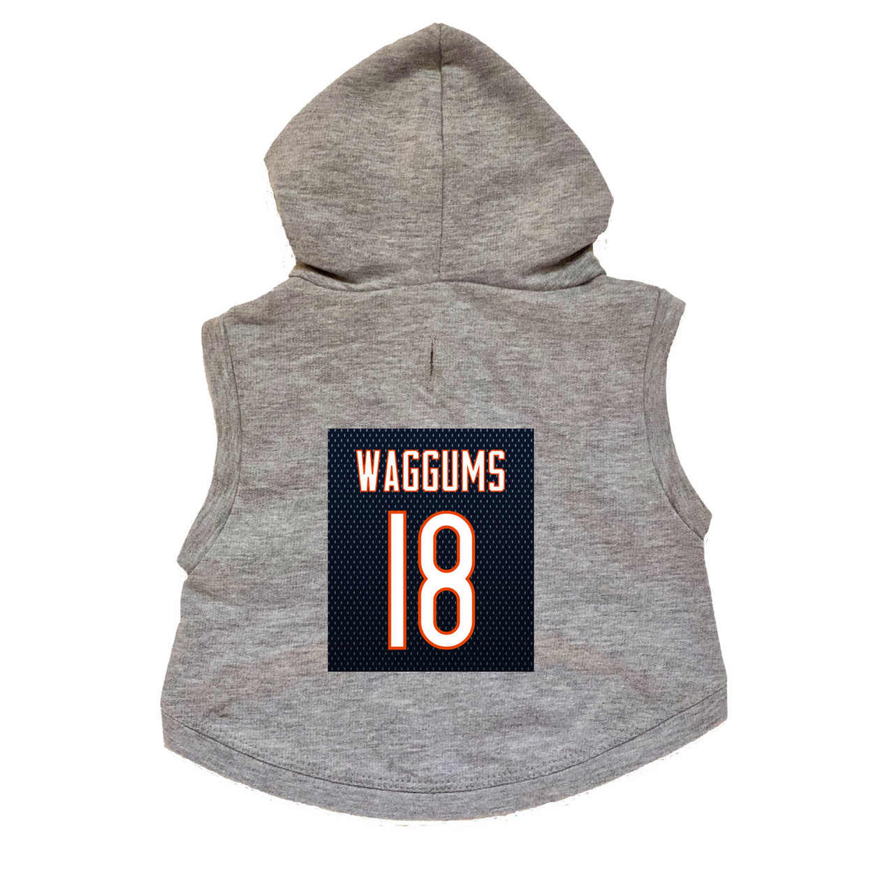 Waggums #18 Dog Hoodie Premium Football Sweatshirt 
