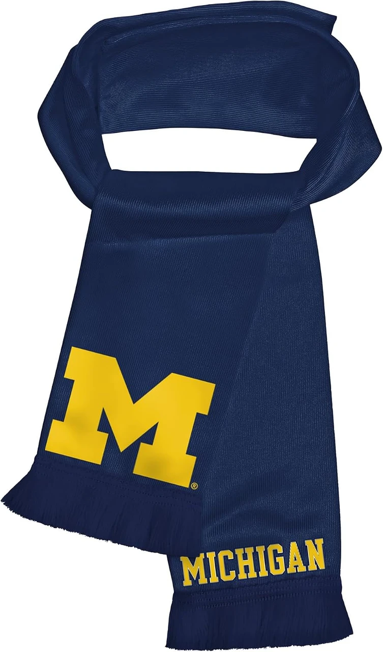 Michigan Wolverines Dog Cat Scarf Premium Lightweight Dazzle Fabric Easy On