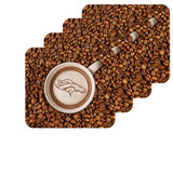 Denver Broncos Latteam Coffee Art 4pk Coaster Set Packaged