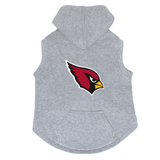 Arizona Cardinals Dog Pet Premium Button Up Embroidered Hoodie Sweatshirt