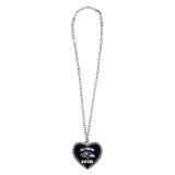 Baltimore Ravens Crystal Heart Necklace Large