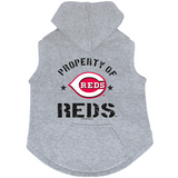 Cincinnati Reds Dog Pet Premium Button Up Property Of Hoodie Sweatshirt