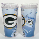 Green Bay Packers Ice Cube Design 16oz Travel Tumbler