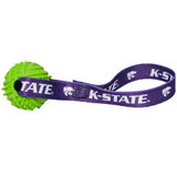 Kansas State Wildcats Dog Rubber Ball Tug Toss Toy