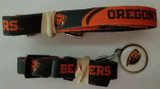 Oregon State Beavers 3pc Pet Set Leash Collar ID Tag