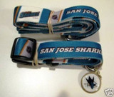 San Jose Sharks Dog 3pc Pet Set Leash Collar ID Tag