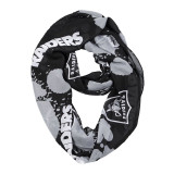 Oakland Raiders Paint Spatter Infinity Scarf 