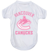 Vancouver Canucks Dog Pet Pink Performance Tee T-Shirt