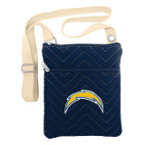 Los Angeles Chargers Chevron Stitch Cross Body Purse Bag