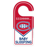 Montreal Canadiens Ssshhh Sleeping Baby Door Hanger Sign