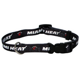 Miami Heat Dog Pet Adjustable Nylon Collar