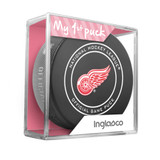 Detroit Red Wings My First Official Puck In Case Baby Girl Pink