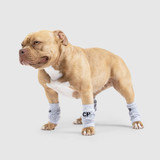 Pet Dog Leg Warmers Soft Cozy Knit Grey Set Of 4