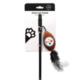 Pittsburgh Steelers Cat Football Toy Wand Interactive Teaser