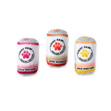 Light Paw Dog Toy Set Mini Plush Hound Seltzer Cans w/ Squeaker 
