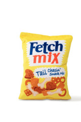 Fetch Mix Tail Chasin' Snack Dog Toy Premium Plush w/ Squeaker & Crinkle