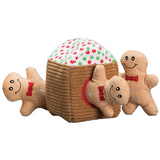 Gingerbread House & Men Dog Toy Christmas Plush Interactive Hide & Seek