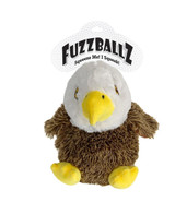 Fuzzballz Bald Eagle Dog Toy Plush Oversized Tennis Ball Wobbler