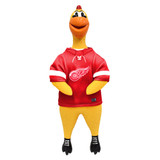 Detroit Red Wings Rubber Chicken Dog Toy w/ Clucker Licensed