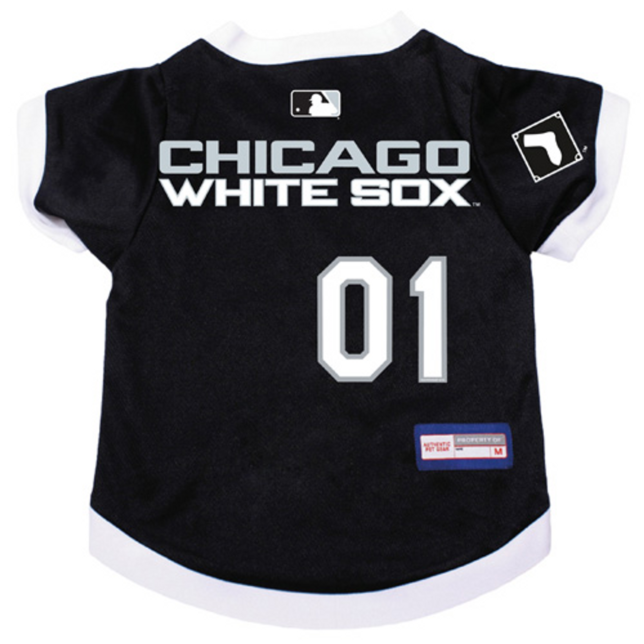 dog white sox jersey