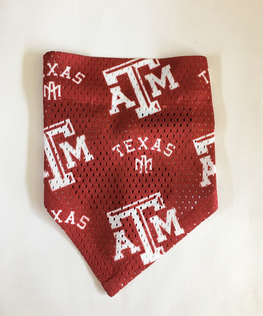 Texas A&M Aggies Dog Pet Mesh Football Jersey Pattern Bandana Spawty