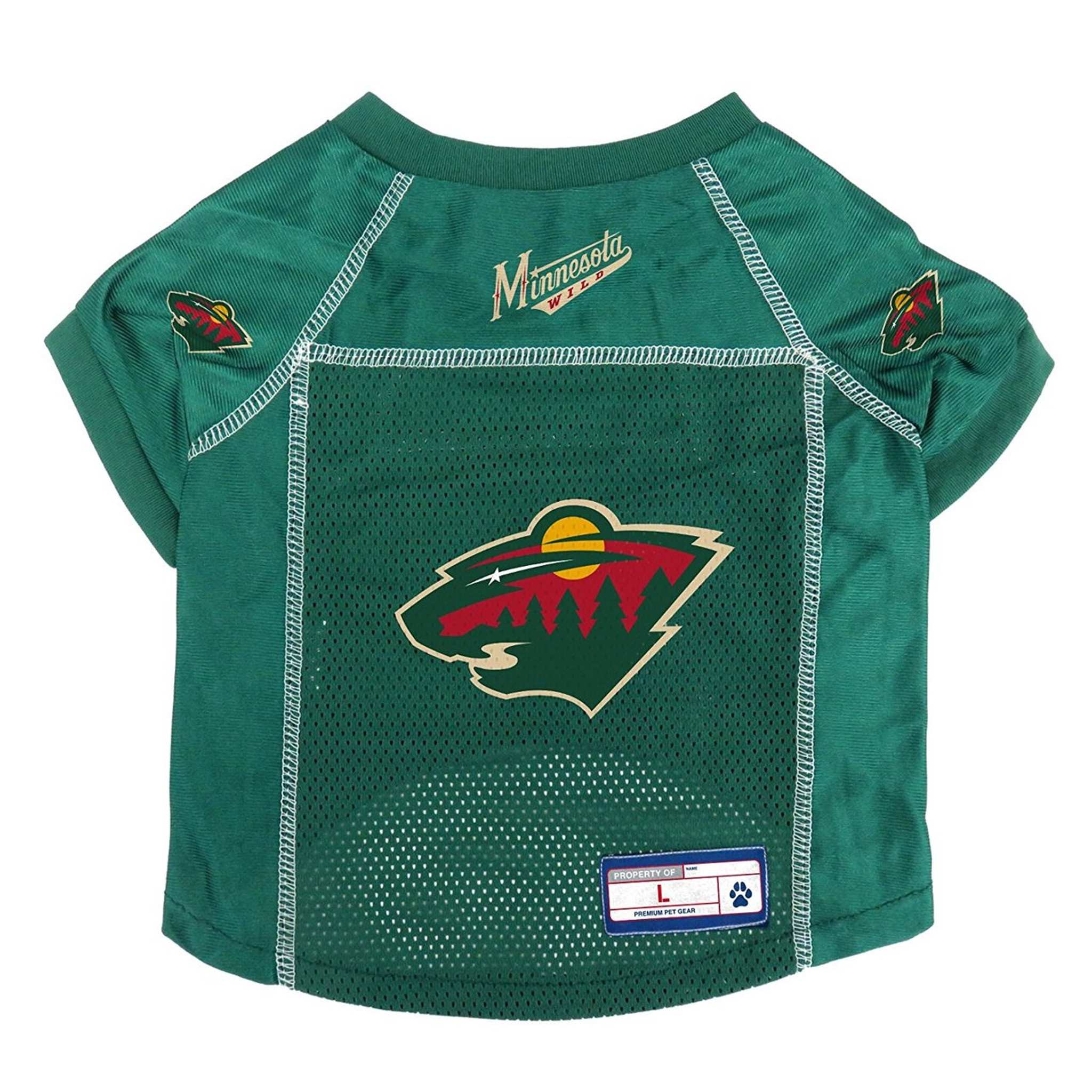 minnesota wild dog jersey