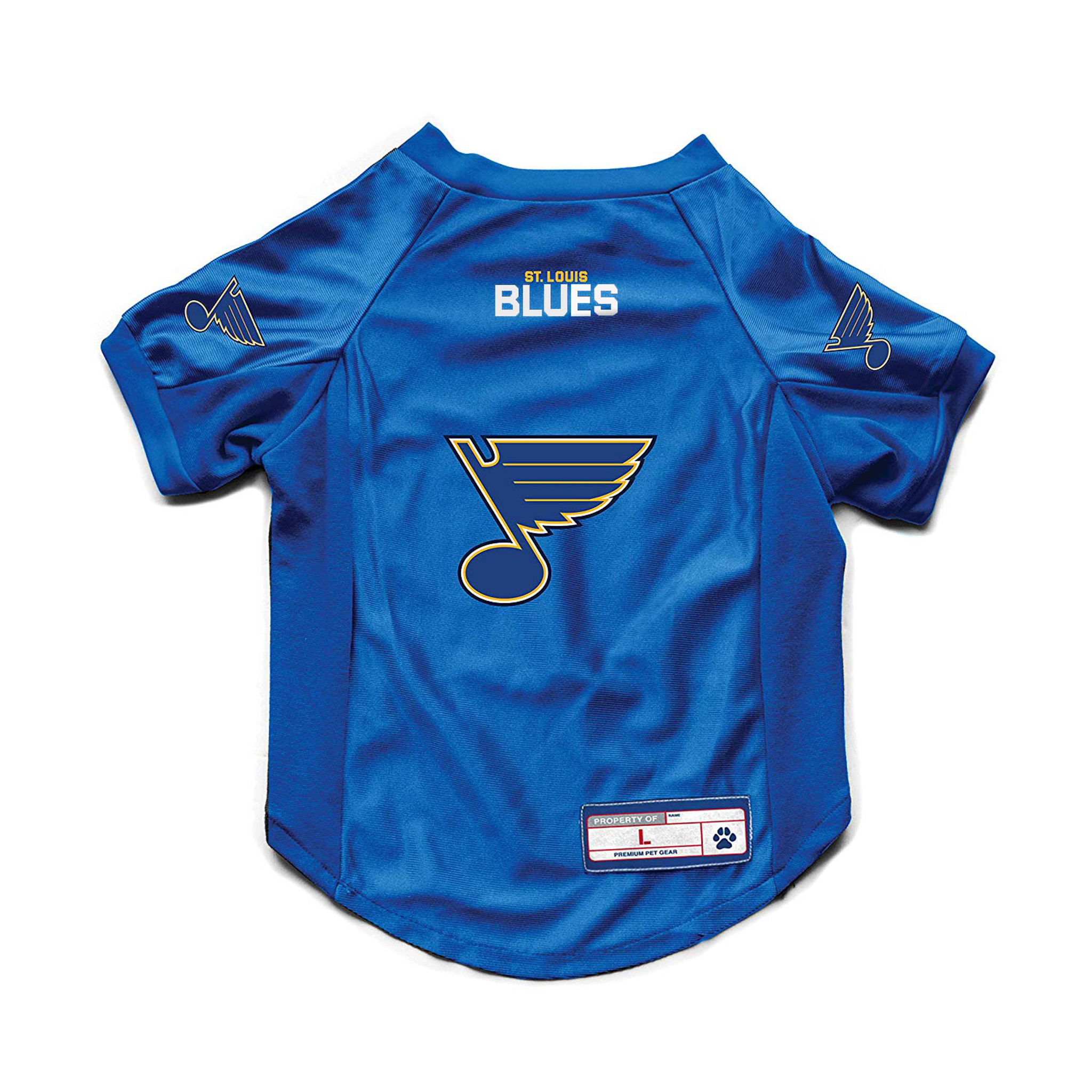 pink stl blues jersey