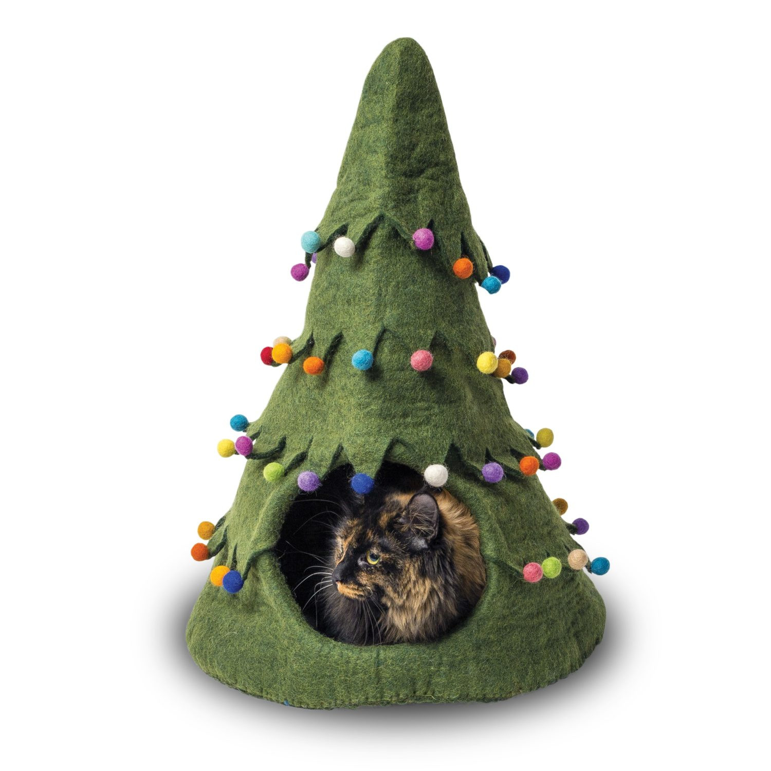 christmas cat bed