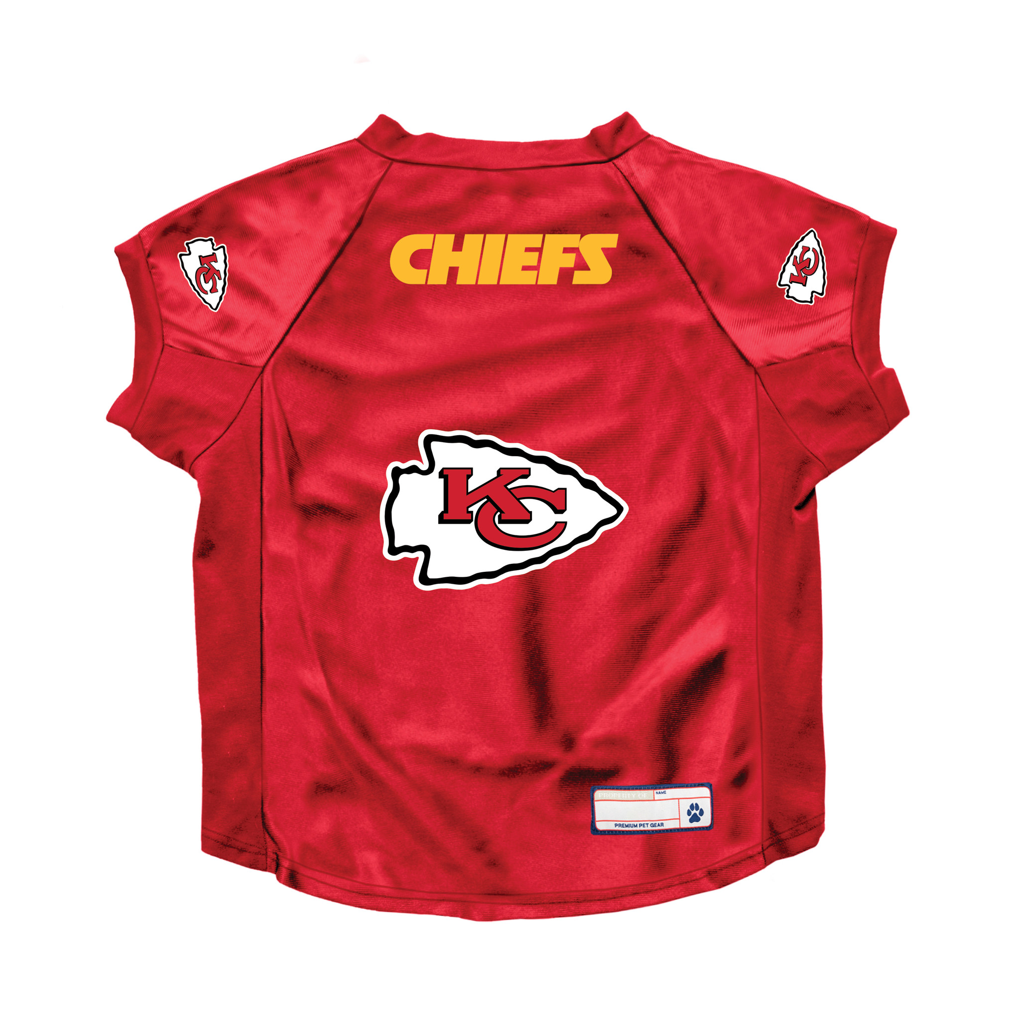 Kansas City Chiefs Dog Stretch Jersey Big Dog Size