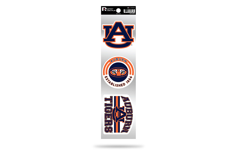 Auburn Tigers 3pc Retro Spirit Decals Premium Throwback Stickers
