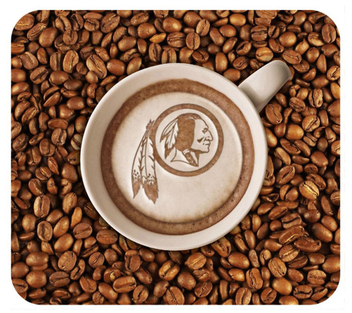 Washington Redskins Latteam Coffee Art Mouse Pad