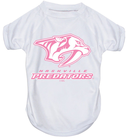Nashville Predators Dog Pet Pink Performance Tee T-Shirt