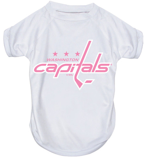 Washington Capitals Dog Pet Pink Performance Tee T-Shirt
