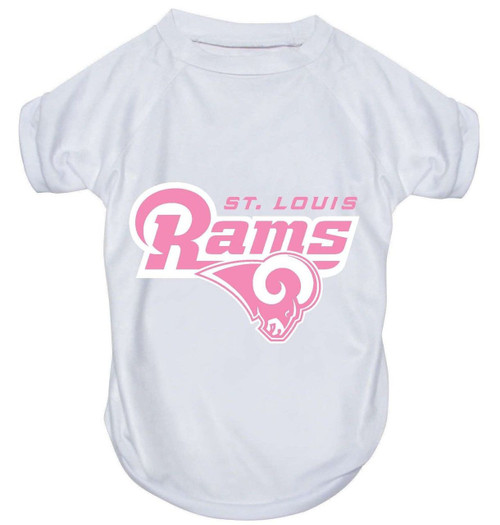St. Louis Rams Dog Pet Pink Performance Tee T-Shirt St. Louis Rams Dog Pet Pink Performance Tee T-Shirt
