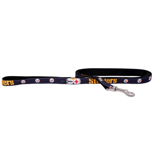 Pittsburgh Steelers Dog Pet Premium 6ft Nylon Lead Leash Pittsburgh Steelers Dog Pet Premium 6ft Nylon Lead Leash