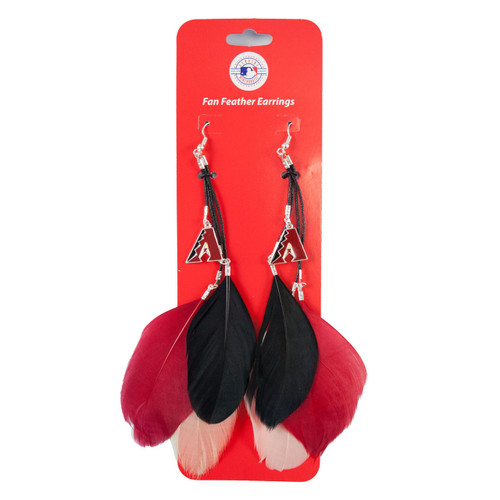 Arizona Diamondbacks Feather Earrings w/ Charms Arizona Diamondbacks Feather Earrings w/ Charms