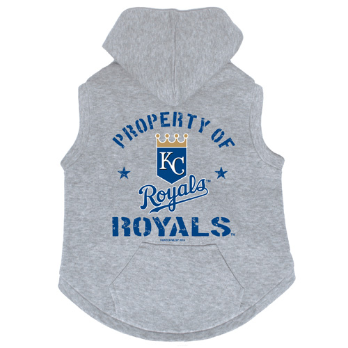 Kansas City Royals Dog Pet Premium Button Up Property Of Hoodie Sweatshirt