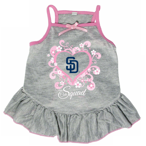San Diego Padres Dog Pet Pink Too Cute Squad Jersey Tee Dress
