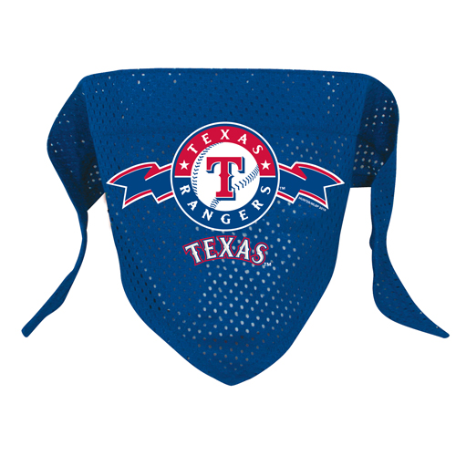 Texas Rangers Dog Pet Mesh Baseball Jersey Bandana