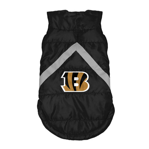 Cincinnati Bengals Dog Pet Premium Puffer Vest Reflective Jacket