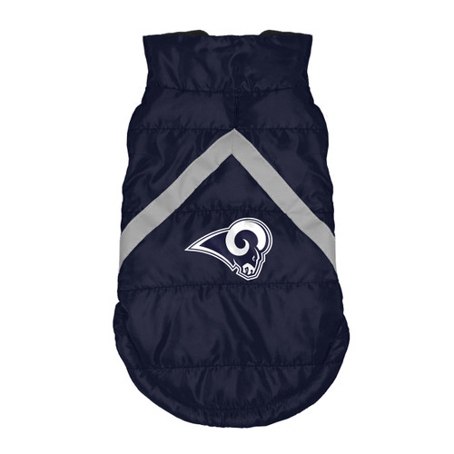 Los Angeles Rams Dog Pet Premium Puffer Vest Reflective Jacket Los Angeles Rams Dog Pet Premium Puffer Vest Reflective Jacket