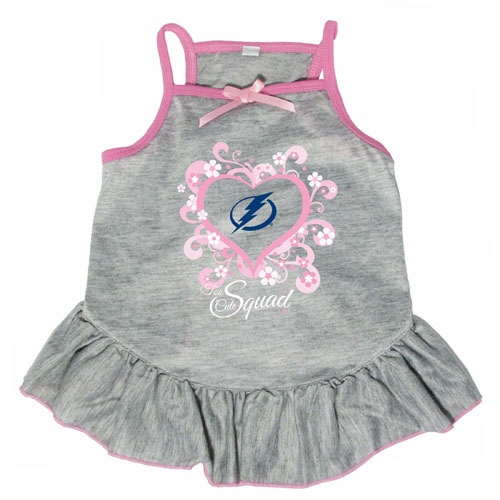 Tampa Bay Lightning Dog Pet Pink Too Cute Squad Jersey Tee Dress