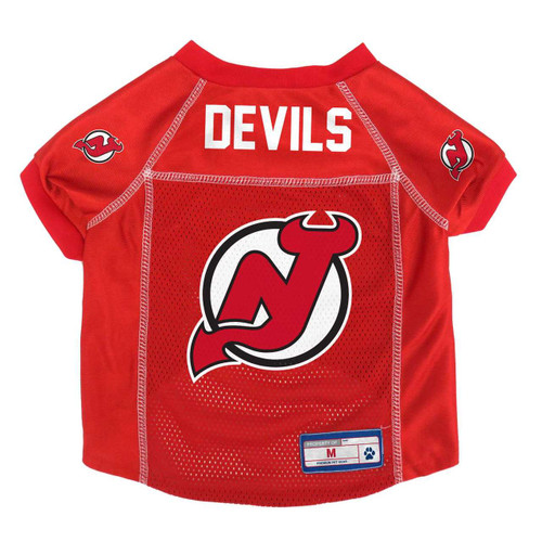 New Jersey Devils Dog Pet Premium Mesh Hockey Jersey LE 
