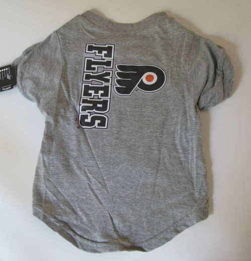 Philadelphia Flyers Dog Pet Heather Gray Tee T-Shirt
