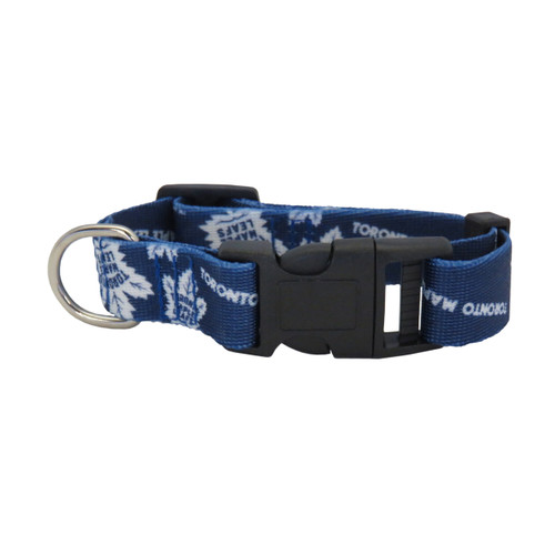 Toronto Maple Leafs Dog Pet Adjustable Nylon Logo Collar 