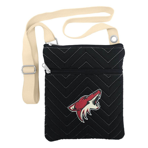 Arizona Coyotes Chevron Stitch Cross Body Purse Bag Arizona Coyotes Chevron Stitch Cross Body Purse Bag