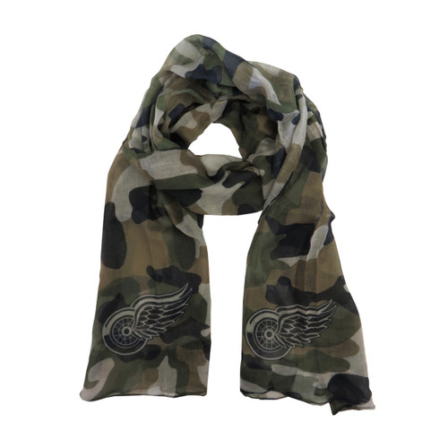 Detroit Red Wings Sheer Camo Fashion Scarf Detroit Red Wings Sheer Camo Fashion Scarf