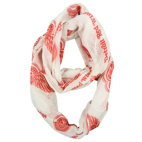 Detroit Red Wings Sheer Infinity Fashion Scarf Alternate  Detroit Red Wings Sheer Infinity Fashion Scarf Alternate