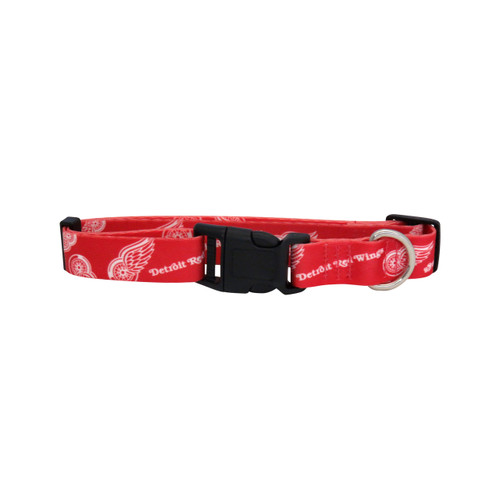 Detroit Red Wings Dog Pet Adjustable Nylon Logo Collar  Detroit Red Wings Dog Pet Adjustable Nylon Logo Collar