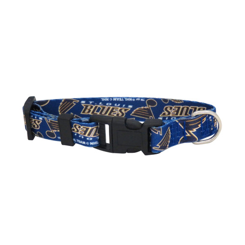 St. Louis Blues Dog Pet Adjustable Nylon Logo Collar 
